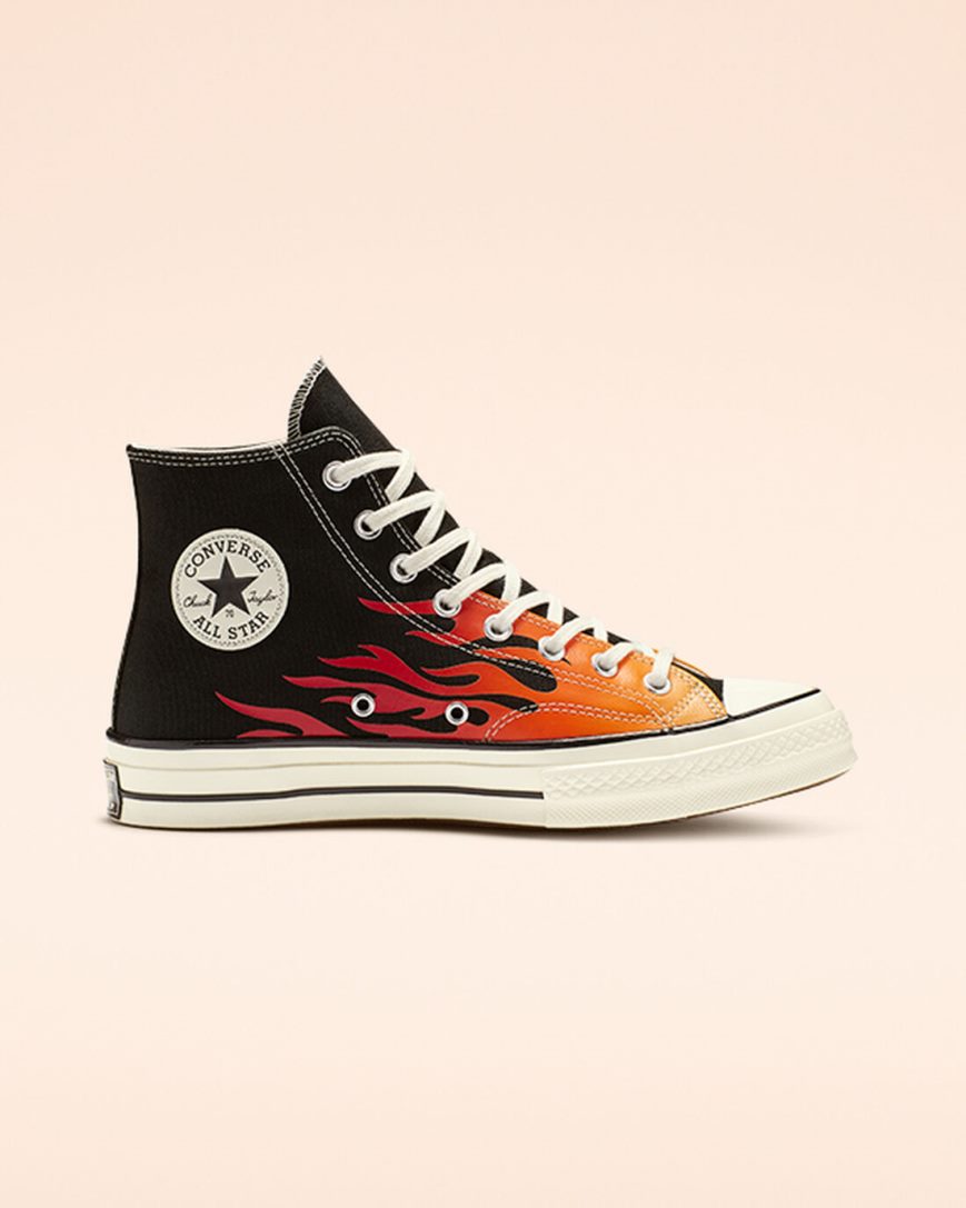 Tenisky Vysoke Converse Chuck 70 Archive Print Panske Čierne Červené | SK M5CGY0